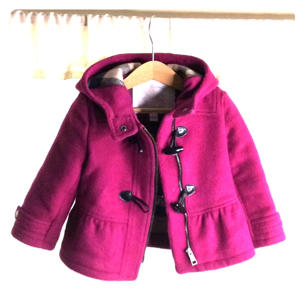 Burberry hooded toddler coat